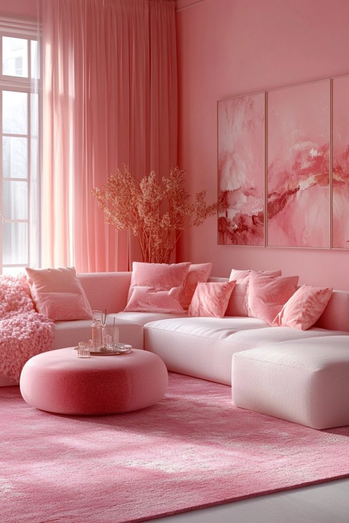 Blush Modern Living Spaces