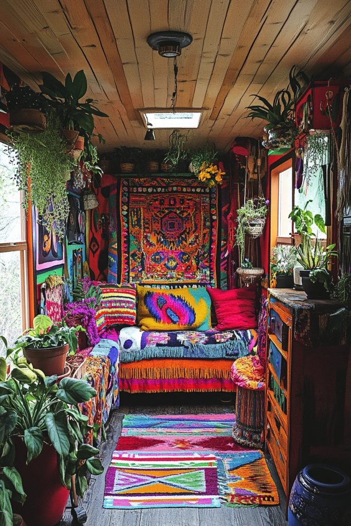 Boho Vibes: Eclectic Cabin Spaces