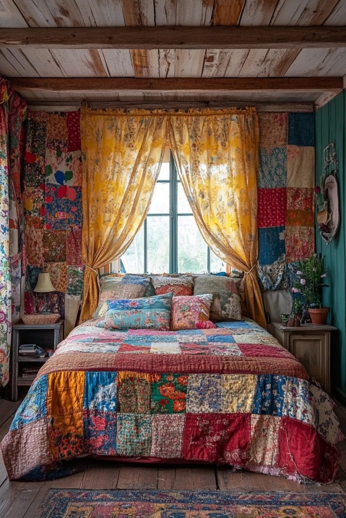 Bold Patchwork Boho Panels