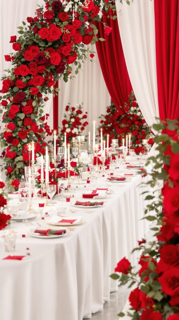 Classic Red and White Romance