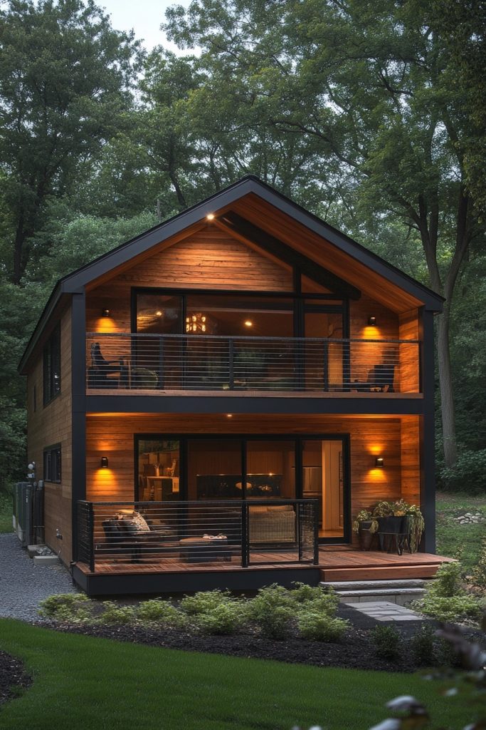 Contemporary Compact Barn Home