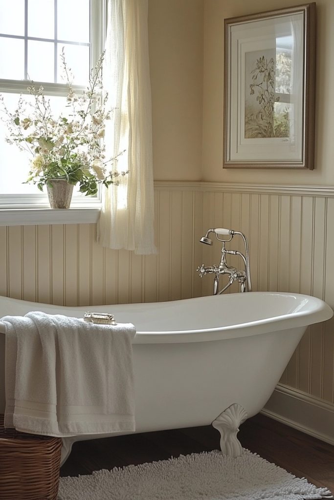 Cozy Cream Bathroom Designs