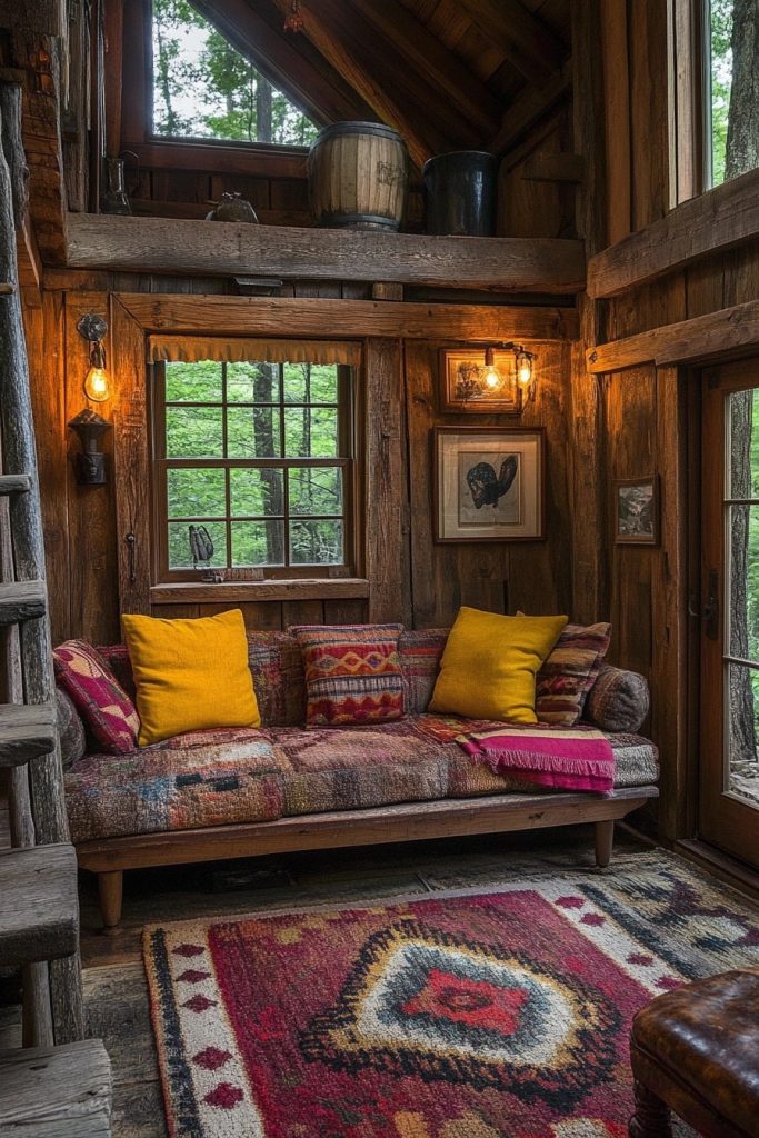 Creative Haven: Artistic Cabin Spaces