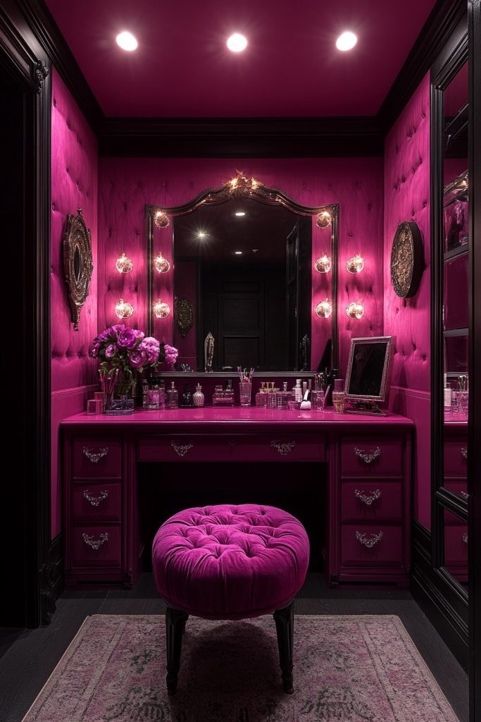 Glamorous Pink Dressing Areas