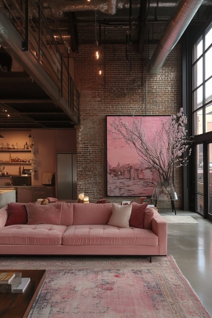 Industrial Pink Loft Concepts