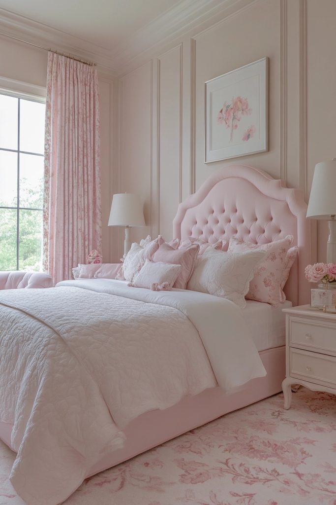 Inviting Pink Guest Rooms