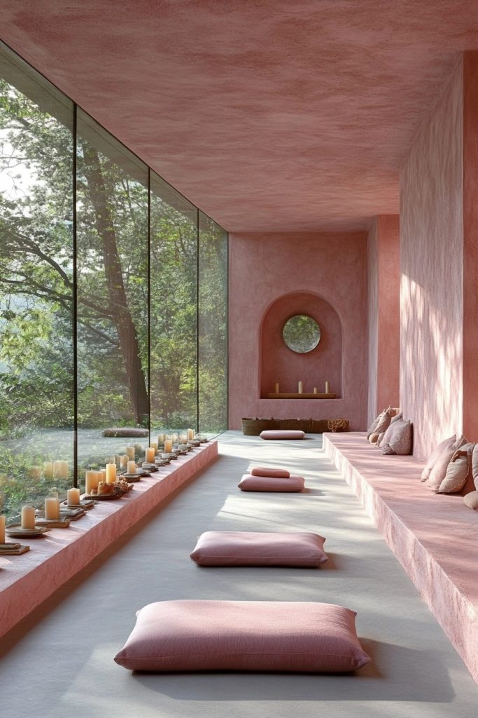 Peaceful Pink Yoga Zones