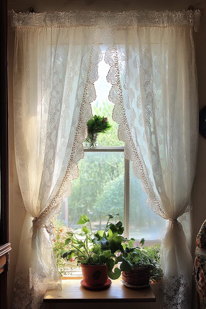 Romantic Lace Curtain Panels