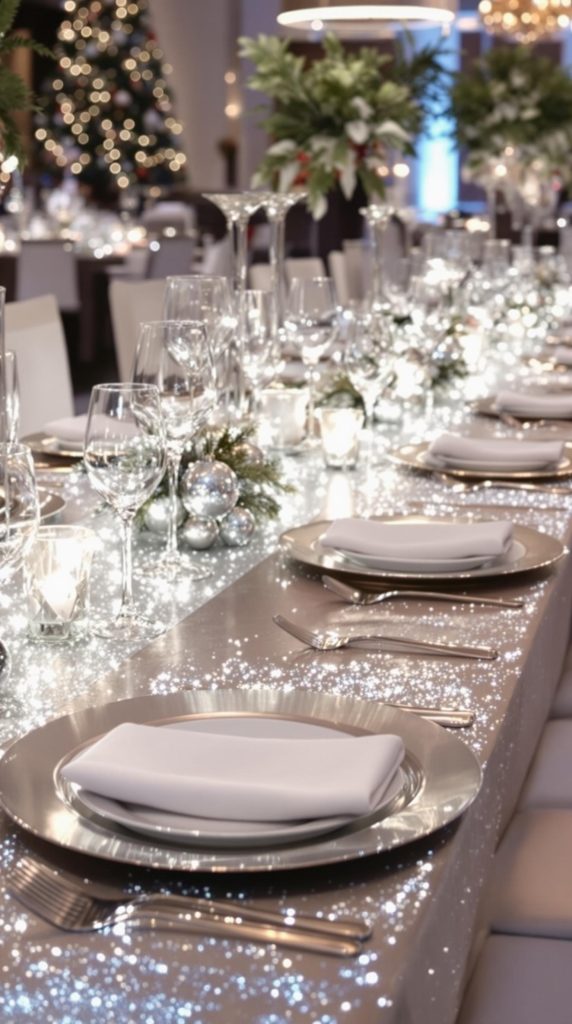 Shimmering Silver Tables