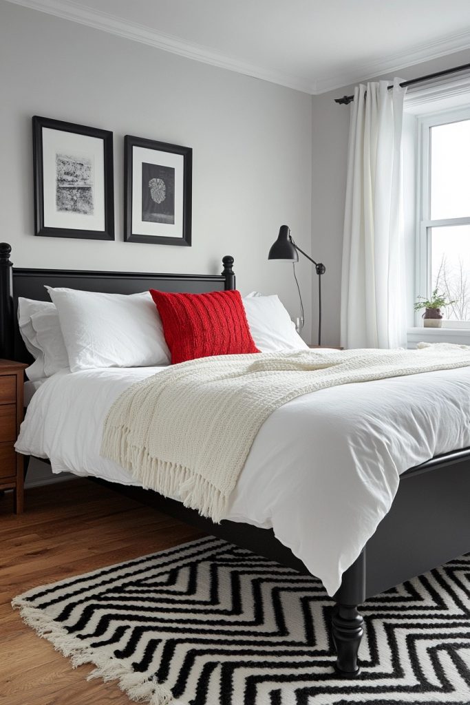 Timeless Monochrome Minimalist Bedroom