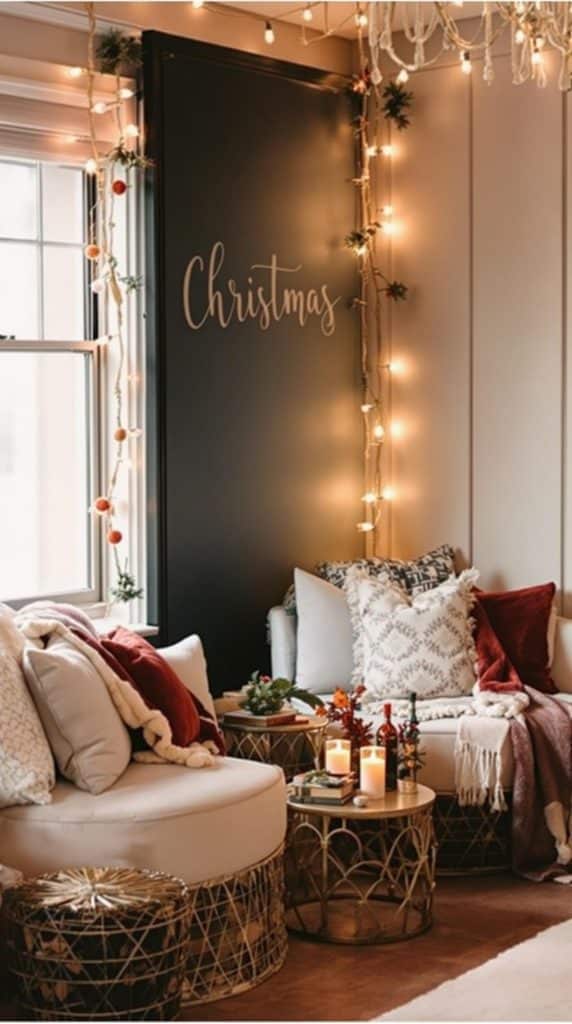 Warm Christmas Lounge Spaces