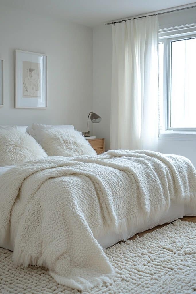 All-White Sleek Baddie Bedroom