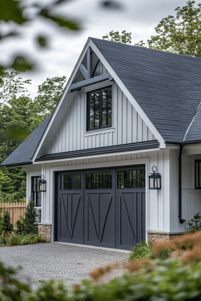 Board and Batten Farmhouse Garage Style