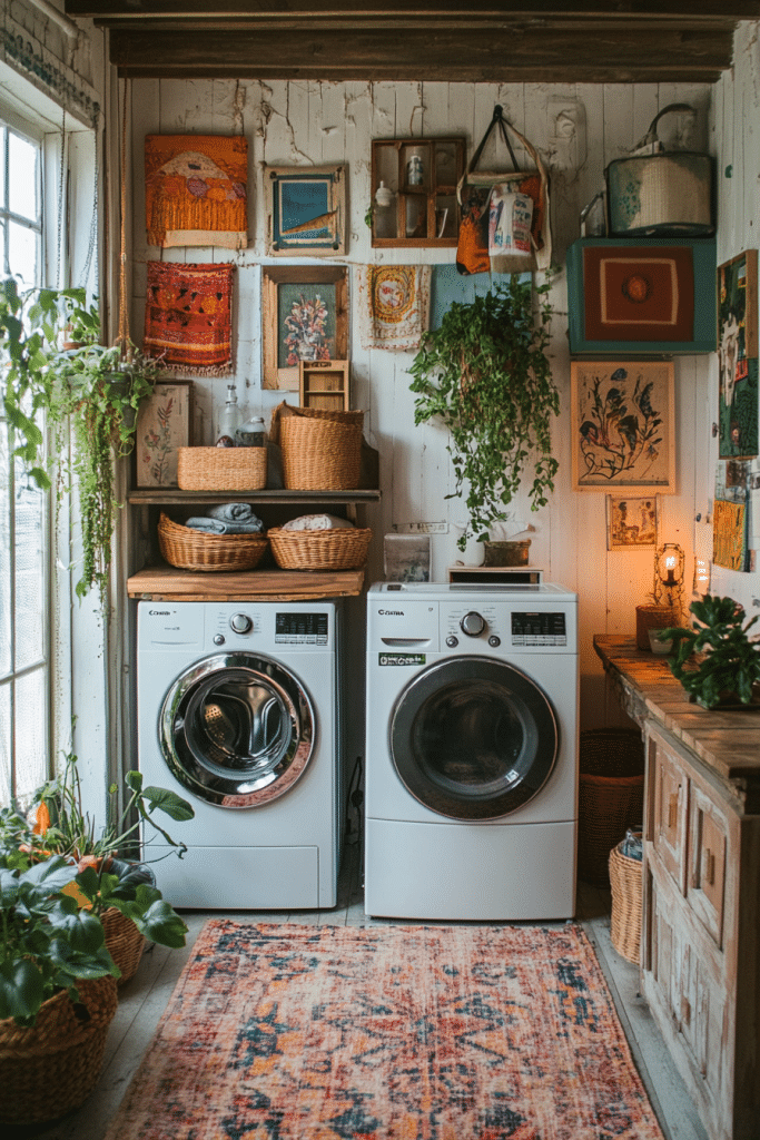 Boho Laundry Hideaway