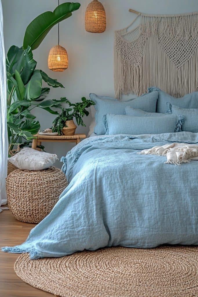 Breezy Escape: Light Blue Boho Inspiration