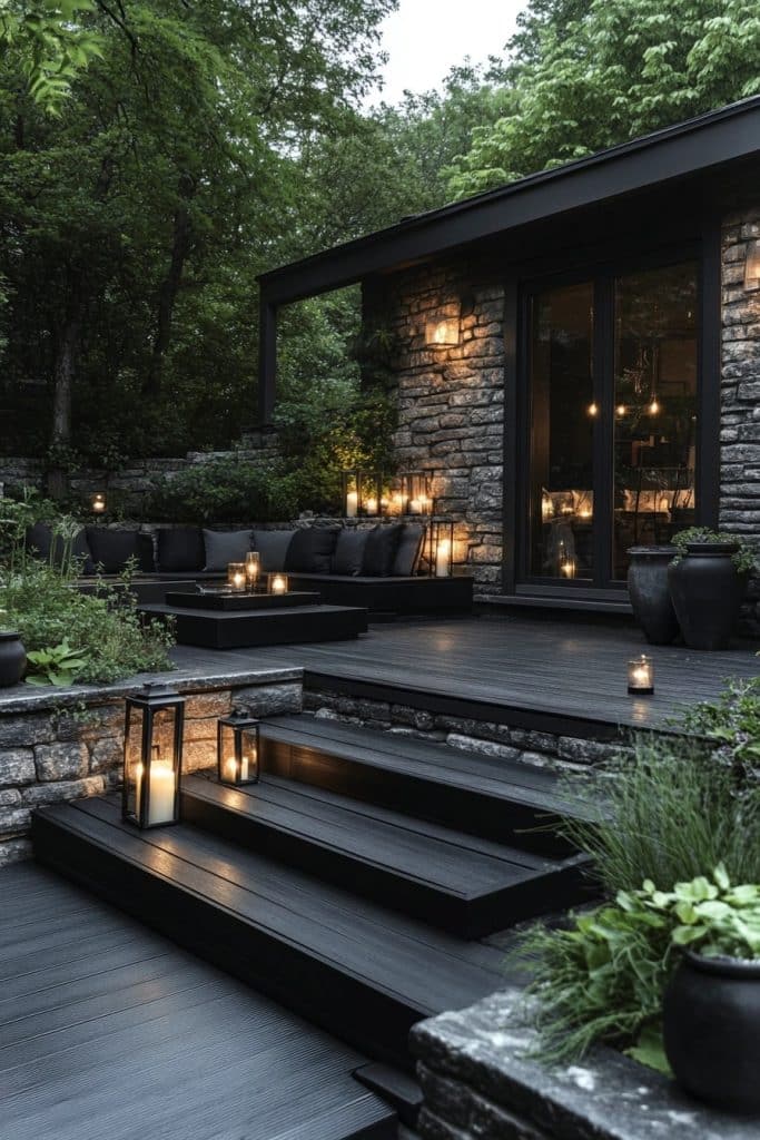 Charcoal and Black Outdoor Spaces