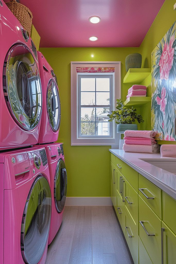 Color Splash Laundry Room