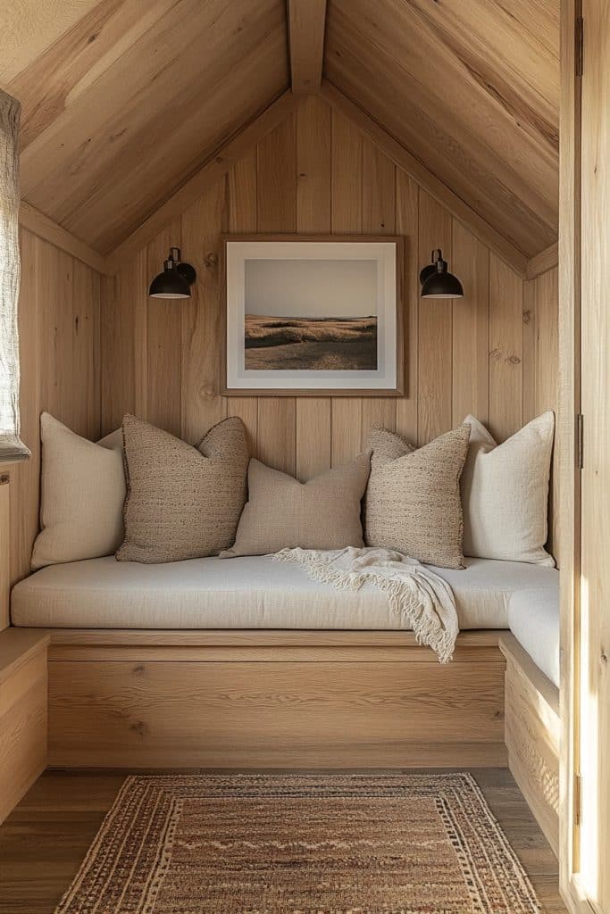 Cozy Minimalist Cabin Nook