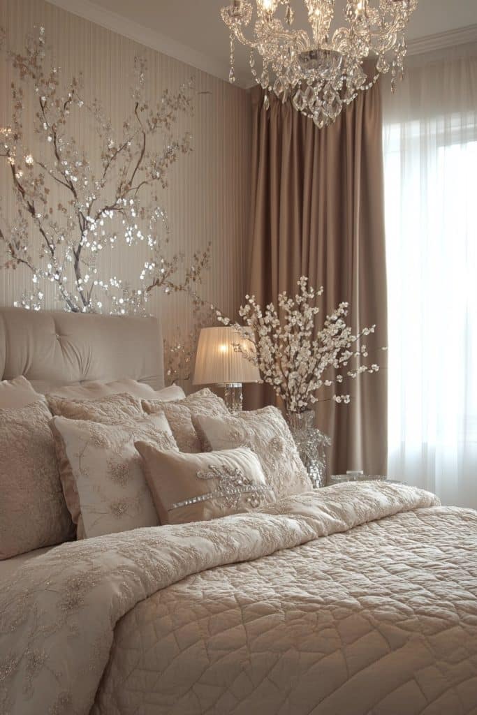 Crystal Embellished Baddie Bedroom