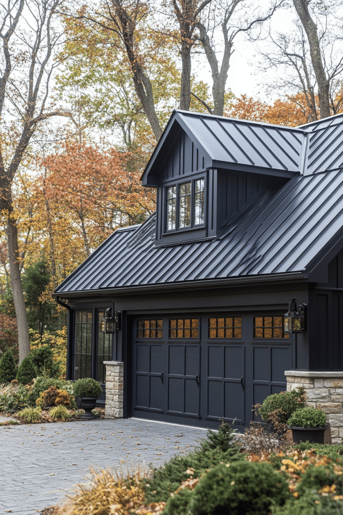 Durable Steel Roof Farmhouse Garage