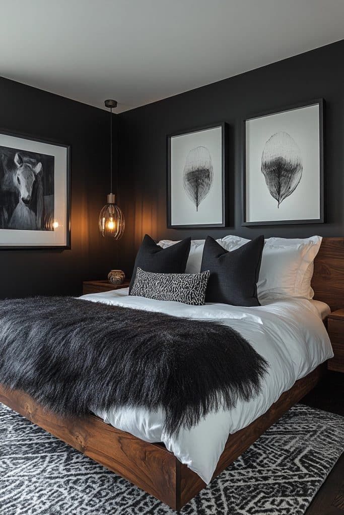 Edgy Monochrome Baddie Bedroom