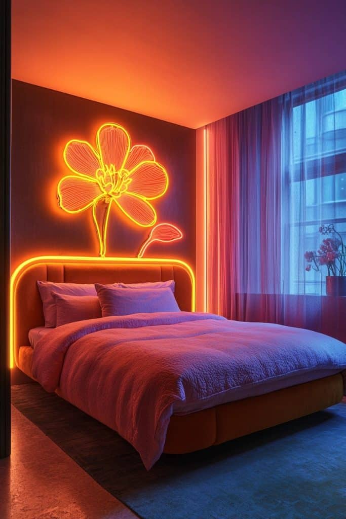 Flashy Neon Sign Baddie Bedroom