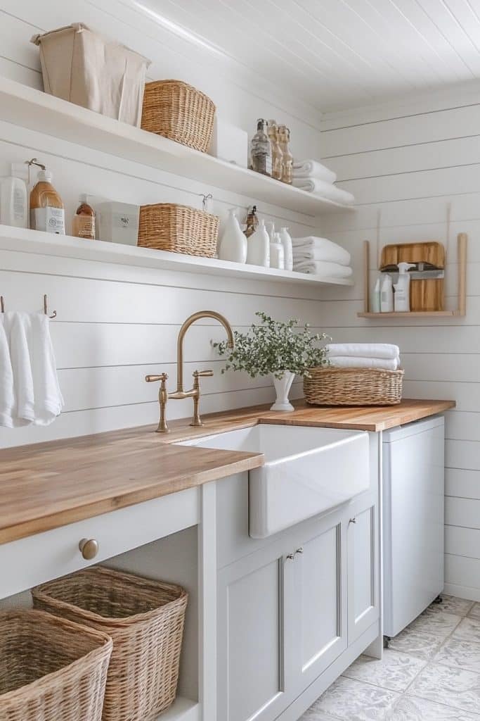 Functional Farmhouse Laundry