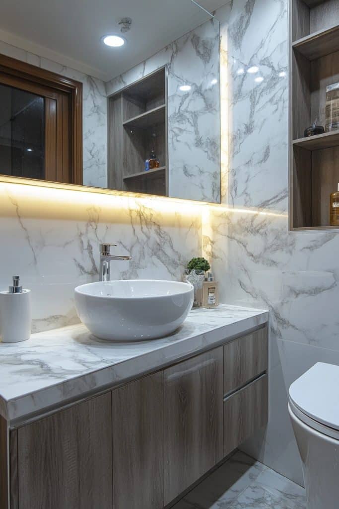 Luxurious Marble Features