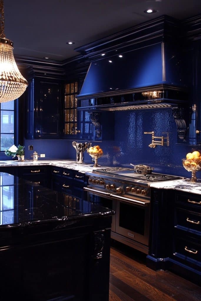 Luxurious Navy Blue Touch