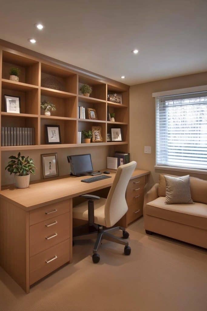 Modern Basement Office