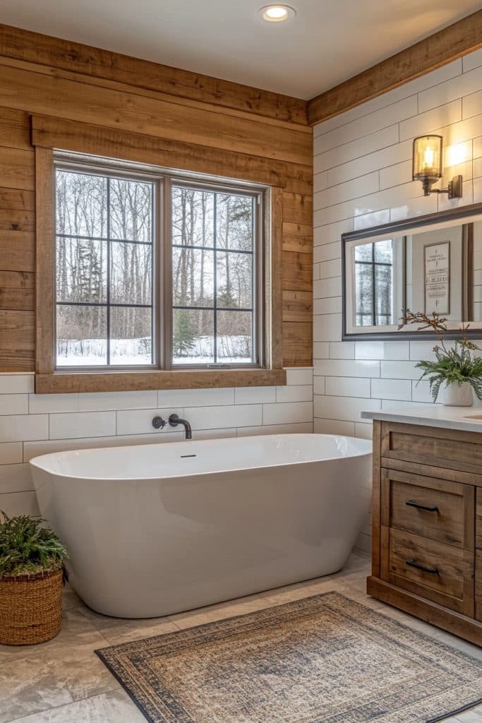 Modern Farmhouse Bathroom Luxe