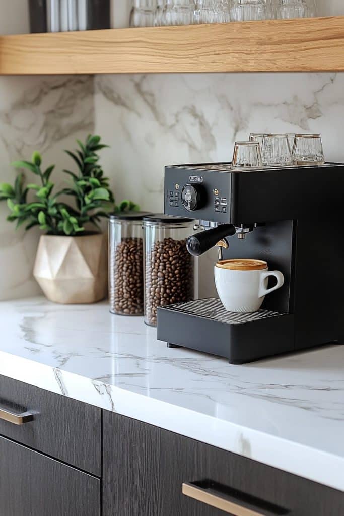 Modern Minimalist Coffee Bar