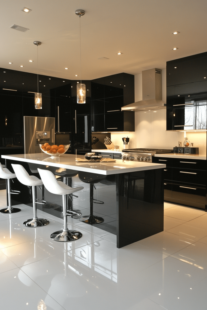 Monochrome Black and White Kitchens