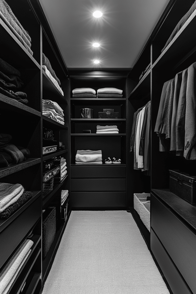 Monochrome Closet Sophistication