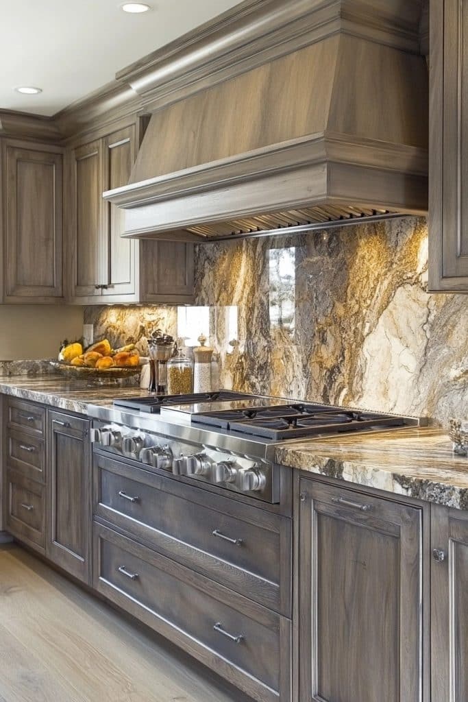 Polished Granite Backsplash