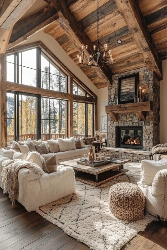 Refined Rustic Living Space