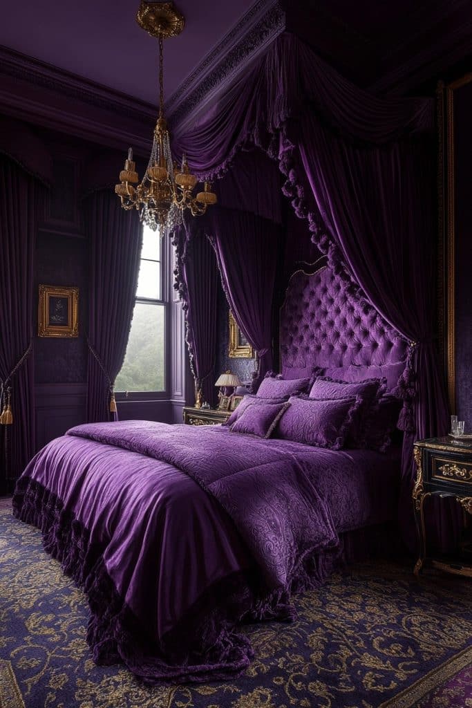 Regal Purple Baddie Bedroom