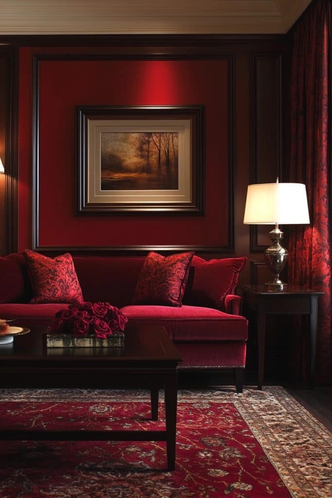 Rich Burgundy Lounge Areas