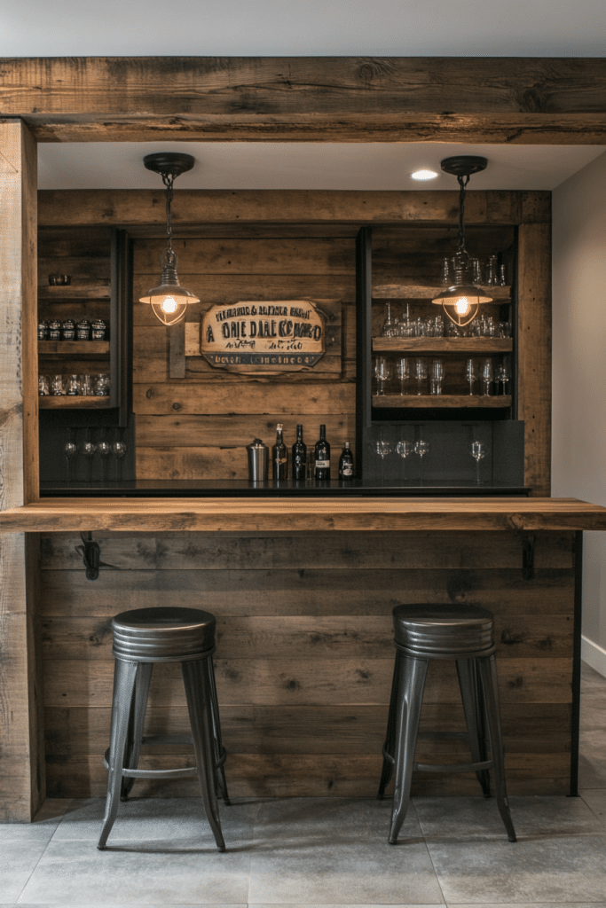 Rustic Industrial Bar