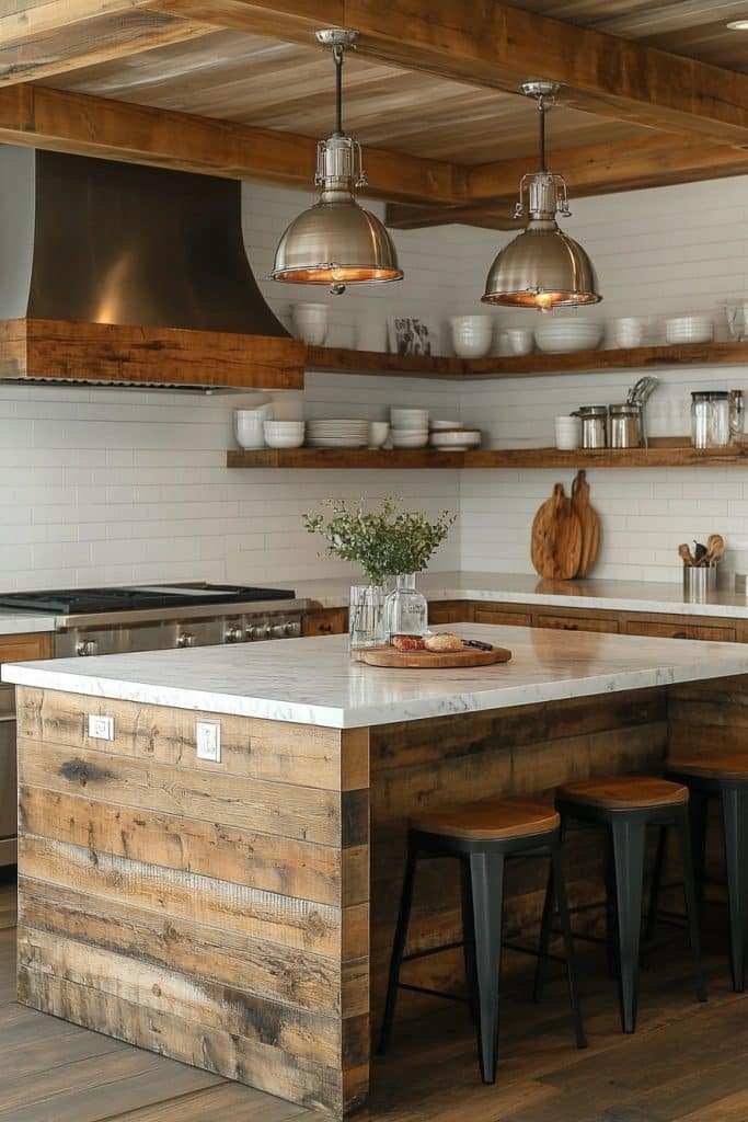 Rustic Warmth: Reclaimed Wood Touches