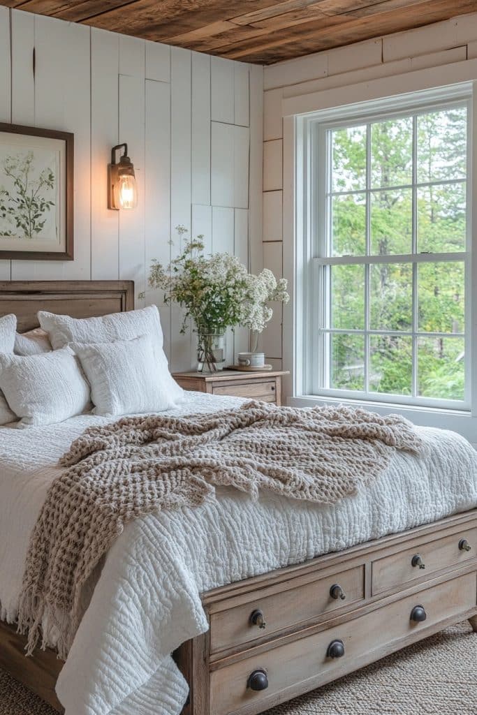 Serene Farmhouse Bedroom Retreat