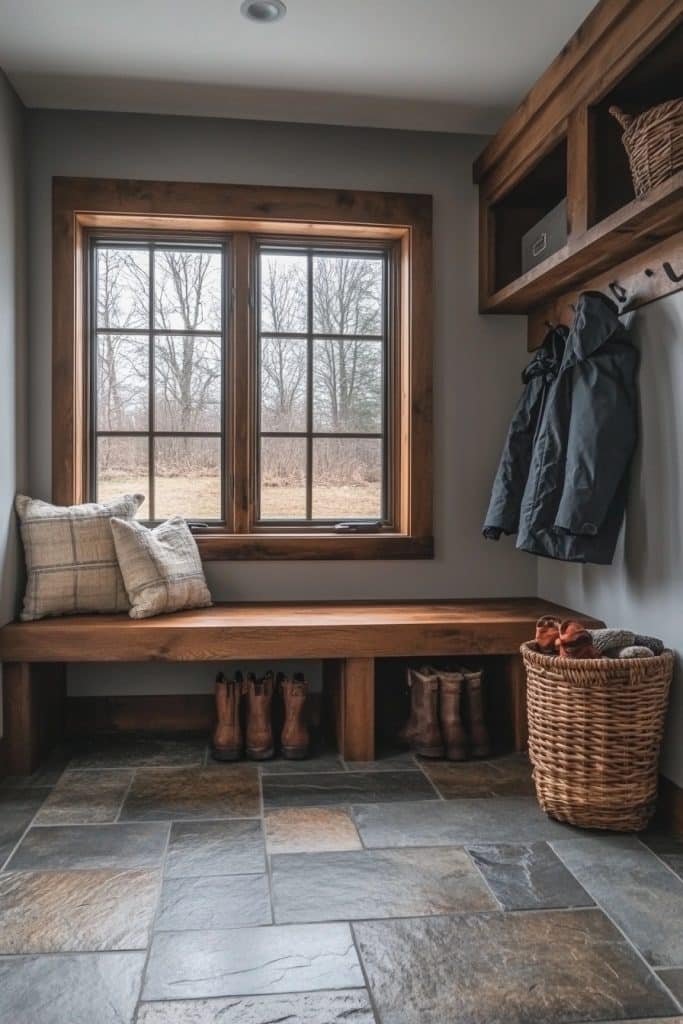 Simplified Farmhouse Mudroom