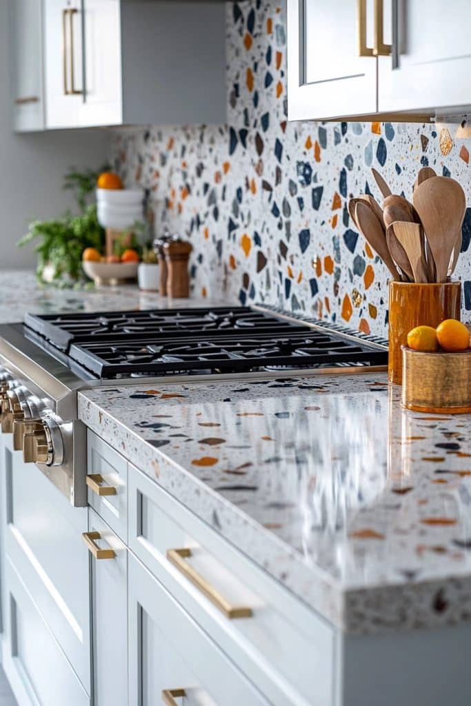 Terrazzo Style Backsplash