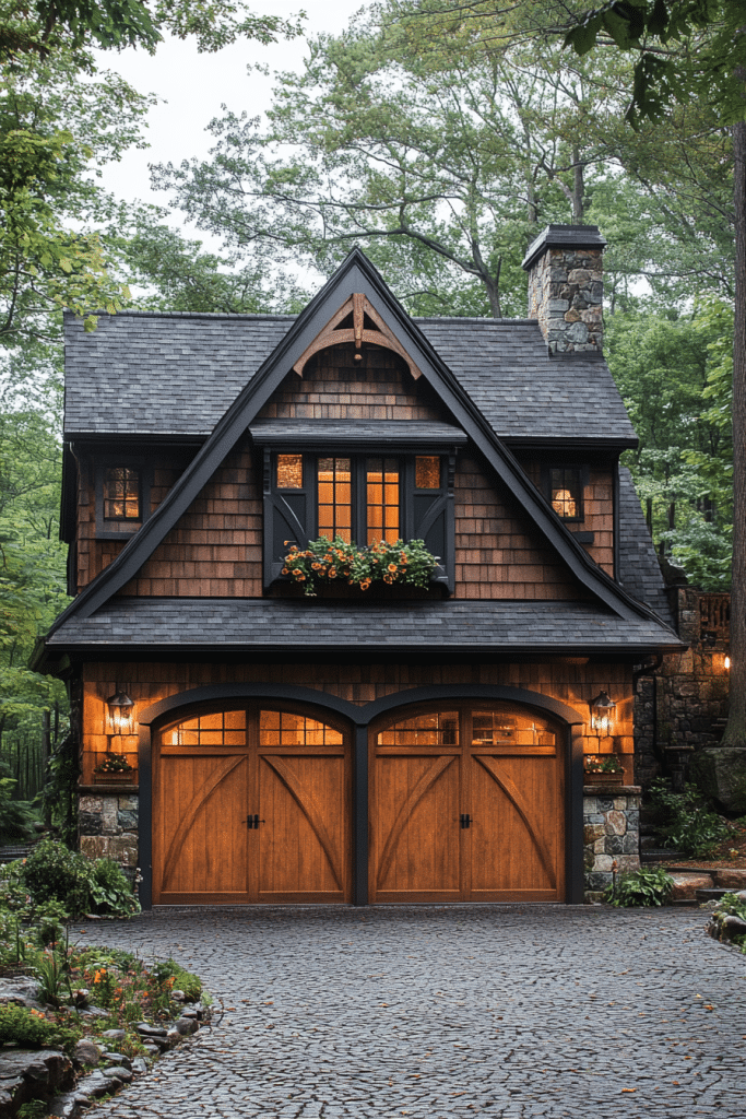 Traditional Carriage Doors for Farmhouse Garage