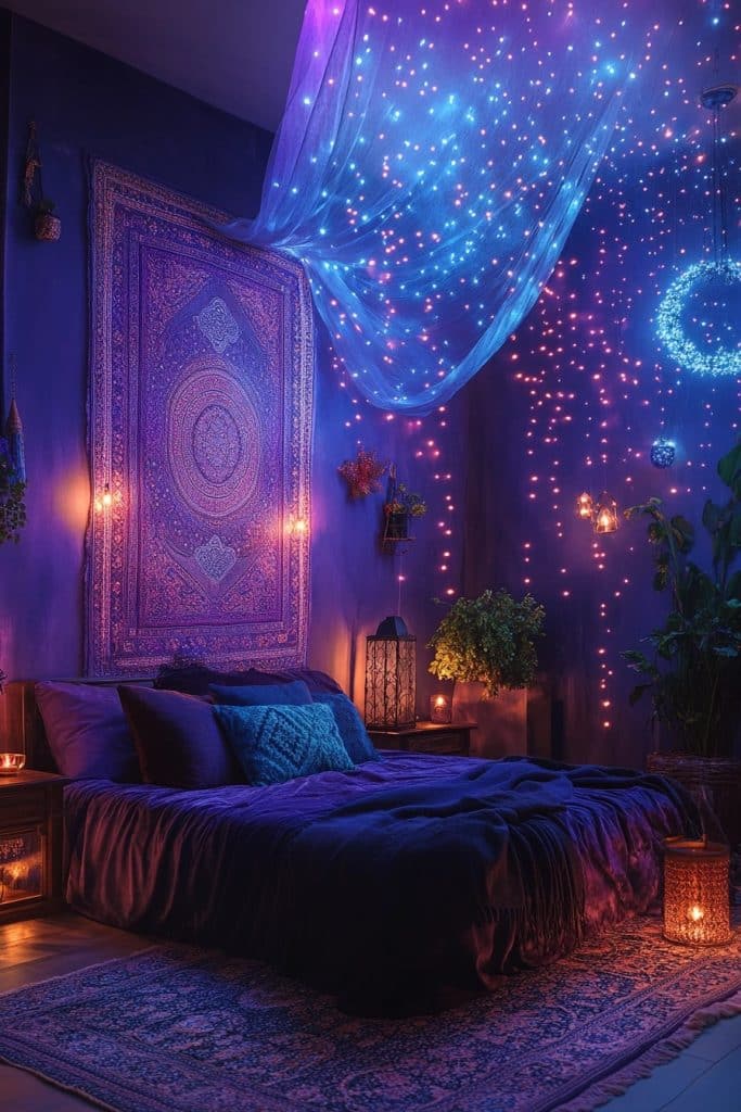 Twilight Magic: Whimsical Boho Bedroom