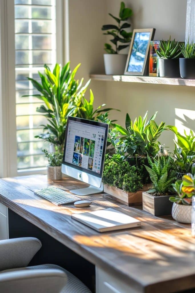 Workspace Plant Decor