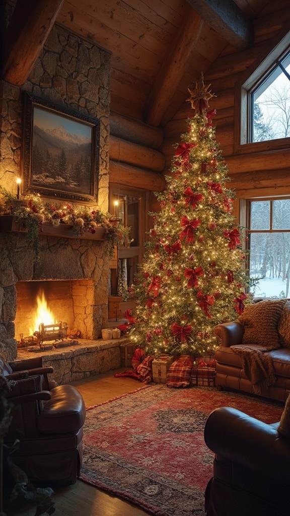 Plaid and Cozy Cabin