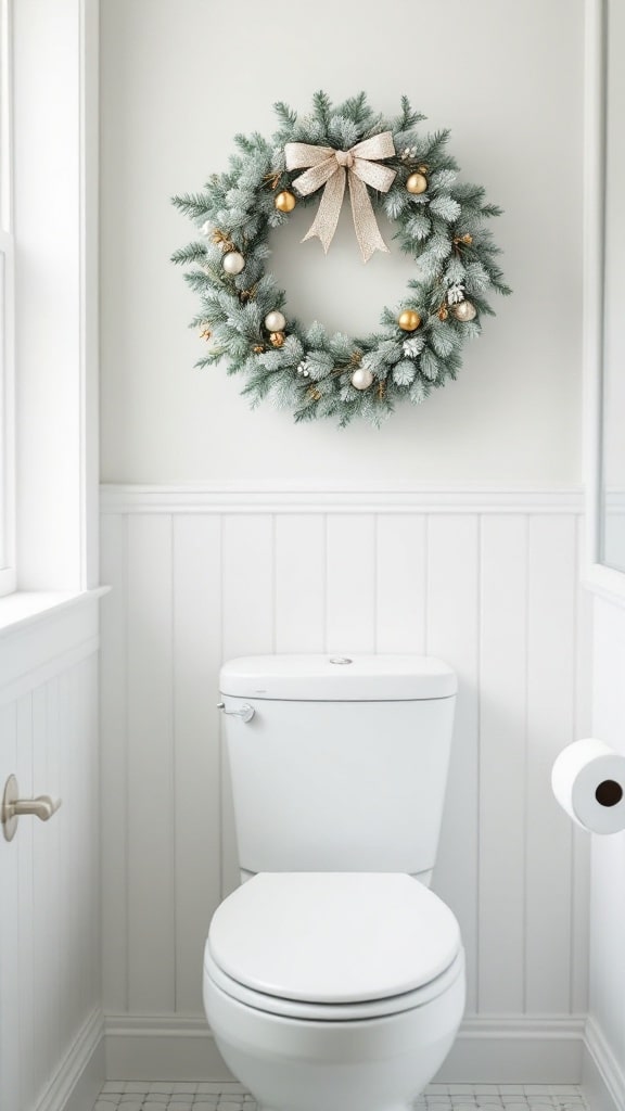 Wreath Above the Toilet