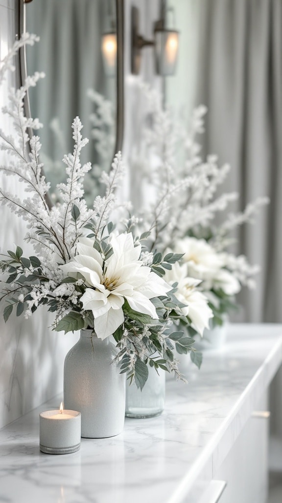 Elegant Frosted Florals