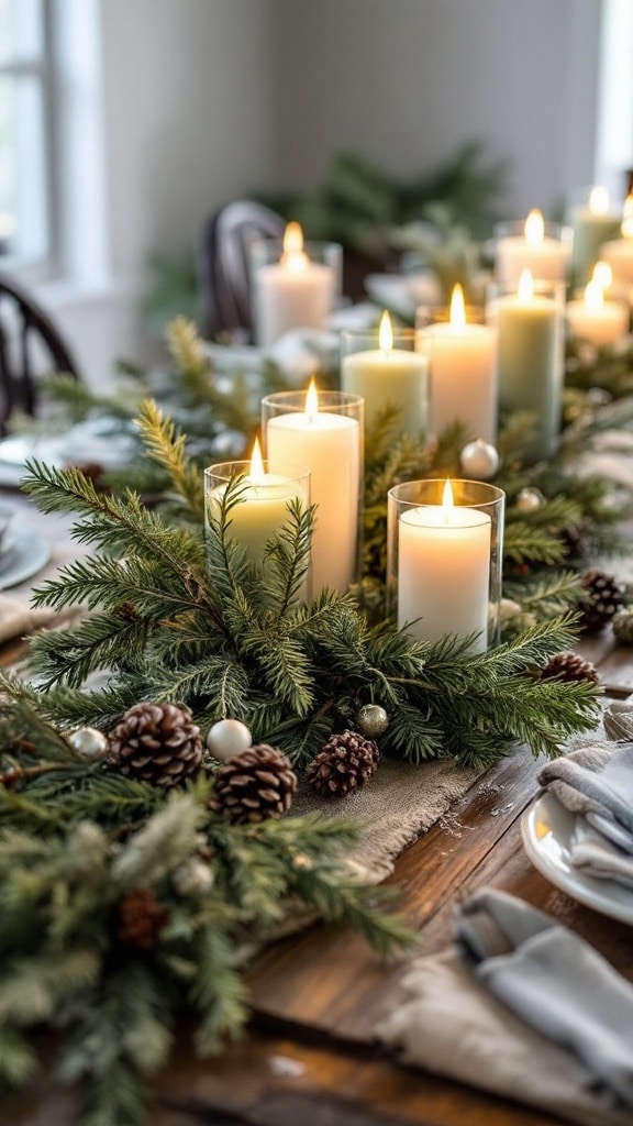 Evergreen Tablescape